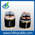 Cable blindado forrado XLPE 6 / 6KV con aislamiento de PVC