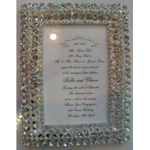 Cristal pur Design Unique Photo Frame 4 x 6 pouces