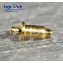 Double-Ended Spring Loaded Brass Contact Pin (no welding needed)