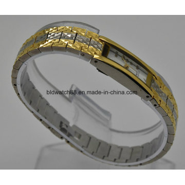 Bracelete de bronze de moda relógios de pulso para senhoras pequenas pulso