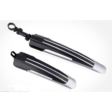 Bike Mudguard with Black Plastic Tail