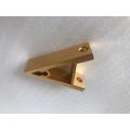 Triangular fixed anodized aluminum angle connector