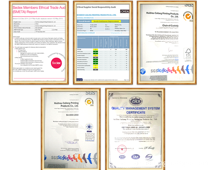 Cailang Certifications