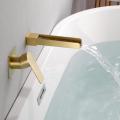 Wall Brushed Gold Tub Faucet Bathroom Faucet