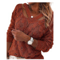 Women's V Neck Pullover Sweater