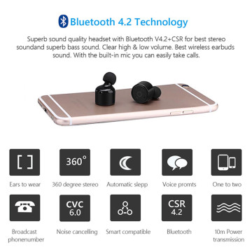 Wholesale True X1T Wireless Double Bluetooth Headset