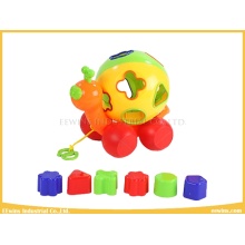 Plastic Toys Snail with Rolling Ball and Blocks Toys