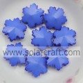 790PCS / Lot 14MM Opaque Blue Chunky Big Snowflake Künstliche Acrylglasschmuck Befunde Perlen