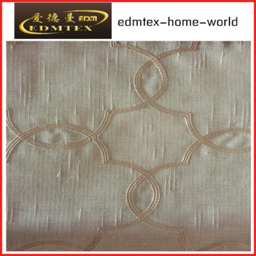 Tissu de rideau en organza brodé à la mode EDM2044