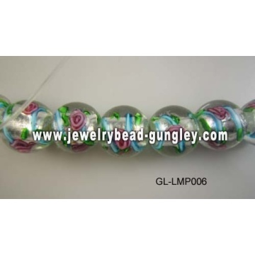 flower lampwork beads for DIY jewelry