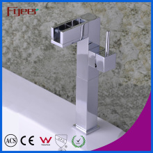 Fyeer Cromo Alto Cuerpo Latón Creative Rotativo Estilo Llave Manija De Lavado Lavabo Grifo Grifo Mezclador De Agua