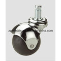 Rubber/PVC Screw Ball Caster Wheel