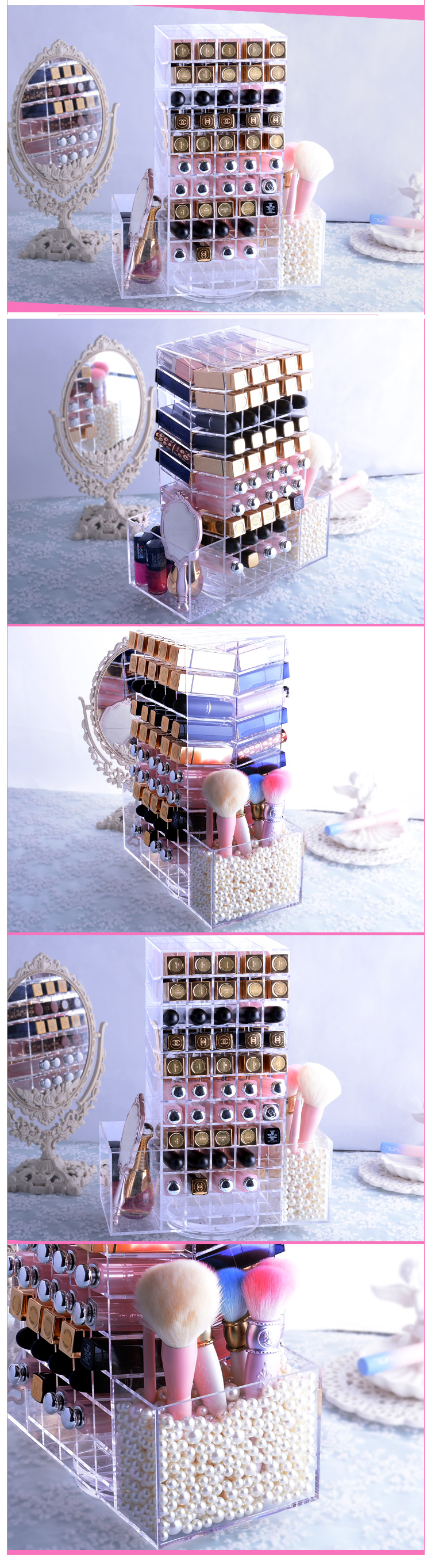 Large Capacity 110pcs Lipsticks Storage Rack