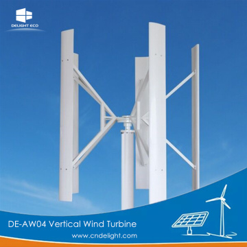 DELIGHT Vertical Wind Turbine Generator with Solar Panel