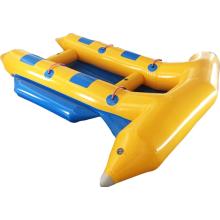 4 personas bote de plátano bote inflable volando remolcadores