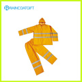 2pcs PVC Polyester imperméable Workwear avec bande réfléchissante