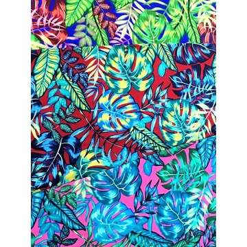 Tropical Design Rayon Challis 32S Printing Fabric