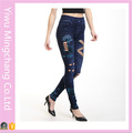 2016 atacado novo projetado oco sem costura Sexy Cotton Jeans Tights