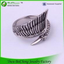 Personalized Band Claws And Wings Ring