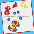 Superventas divertidas Mini DIY Assembly Expulsión Plastic Toy Car