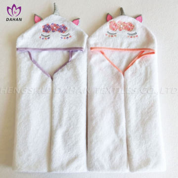 100% Cotton embroidered baby cloak bath towel
