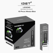 Iget Legende 4000 Puffs Einweg -Vape Vape Blackberry Ice