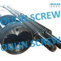 Gpm Extruder 65/132 Twin Conical Screw Barrel for PVC Pipe, WPC Extrusion