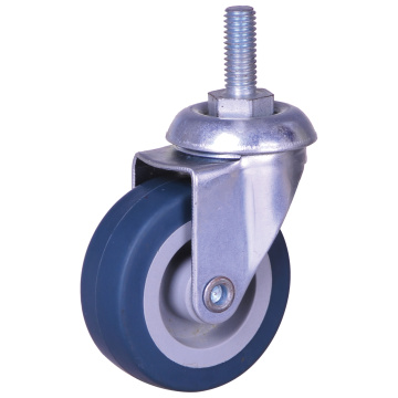 2 inch thread stem caster with TPE wheel