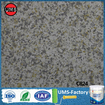 Granite stone effect coating for concrete