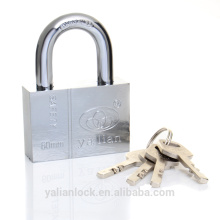 2015 Hot sale High Security Square Chrome Iron Padlock