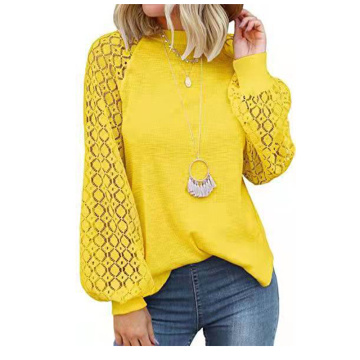 Women`s Long Sleeve Tops Lace