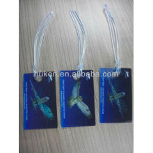 2015 Blue Hot 3D Plastic Hang Tag OEM