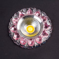 glass two color cob led down light