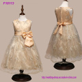 Custom Made Beautiful Blue Flower Girls Dresses for Weddings Pretty Formal Girls Gowns Cute Satin Puffy