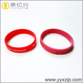 promotional gift embossed silicone rubber bracelets