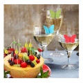 Food Grade Butterfly Silicone Glass Marker for Party