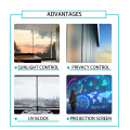 Self Adhesive Foil Office Window Smart Decorative Glass