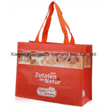 Personalizado impresso RPET Nwpp laminado Tote Carrier Compras Eco Bag