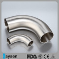 3A Sanitary Fittings 90Deg Weld Elbow With Tangent