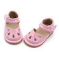 Mix Colors Pink Kids PU Leather Squeaky Shoes