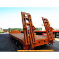 Heavy duty 3 axle low semi trailer