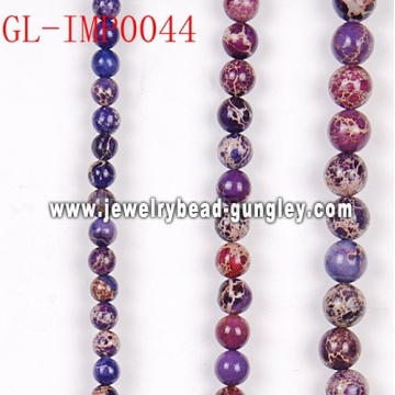 Imperial semi precious gemstone beads