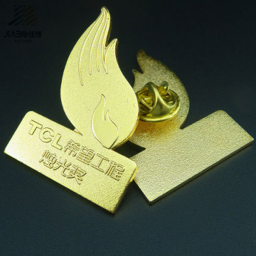 Новой конструкции изготовленный на заказ Покрынный золотом штырь металла, значок Кнопки для Выдвиженческого подарка