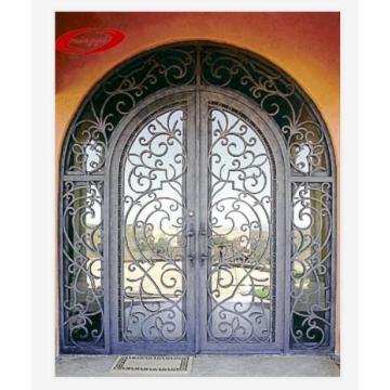 Thermal Break Decorative Exterior Wrought Iron Door