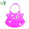 Креативный дизайн Lovely Animal Printed Silicone Baby Bibs