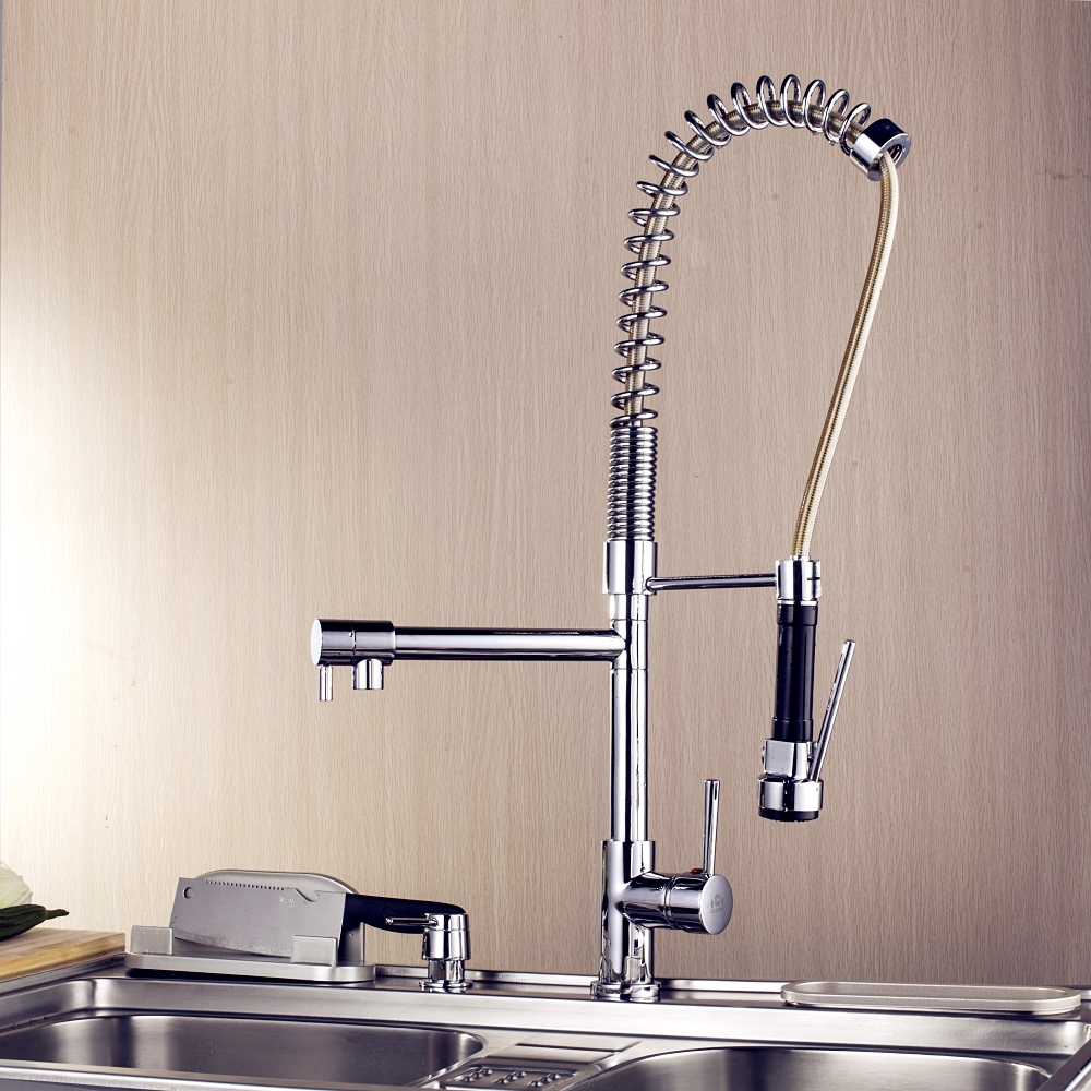 A Revolving Kitchen Faucet