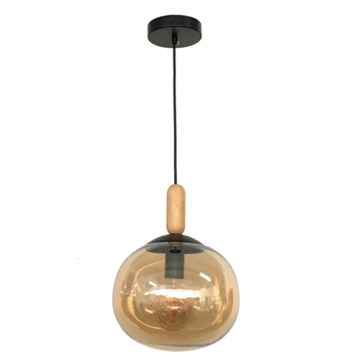 E27 lamp holder glass morden pendant lamp