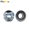 Free Sample Stainless Steel Hex Serrated Flange Nuts