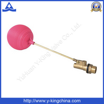 Angle Brass Float Valve with Brass Stem Plastic Ball (YD-3016)