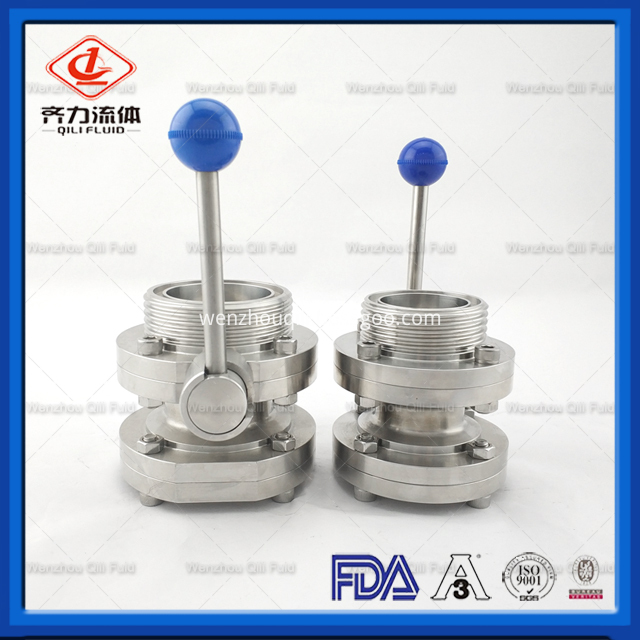 Sanitary Stainless Steel Butterfly Valve 167